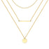 Necklace, 18K Gold Plated Steel