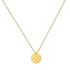 Necklace, 18K Gold Plated Steel
