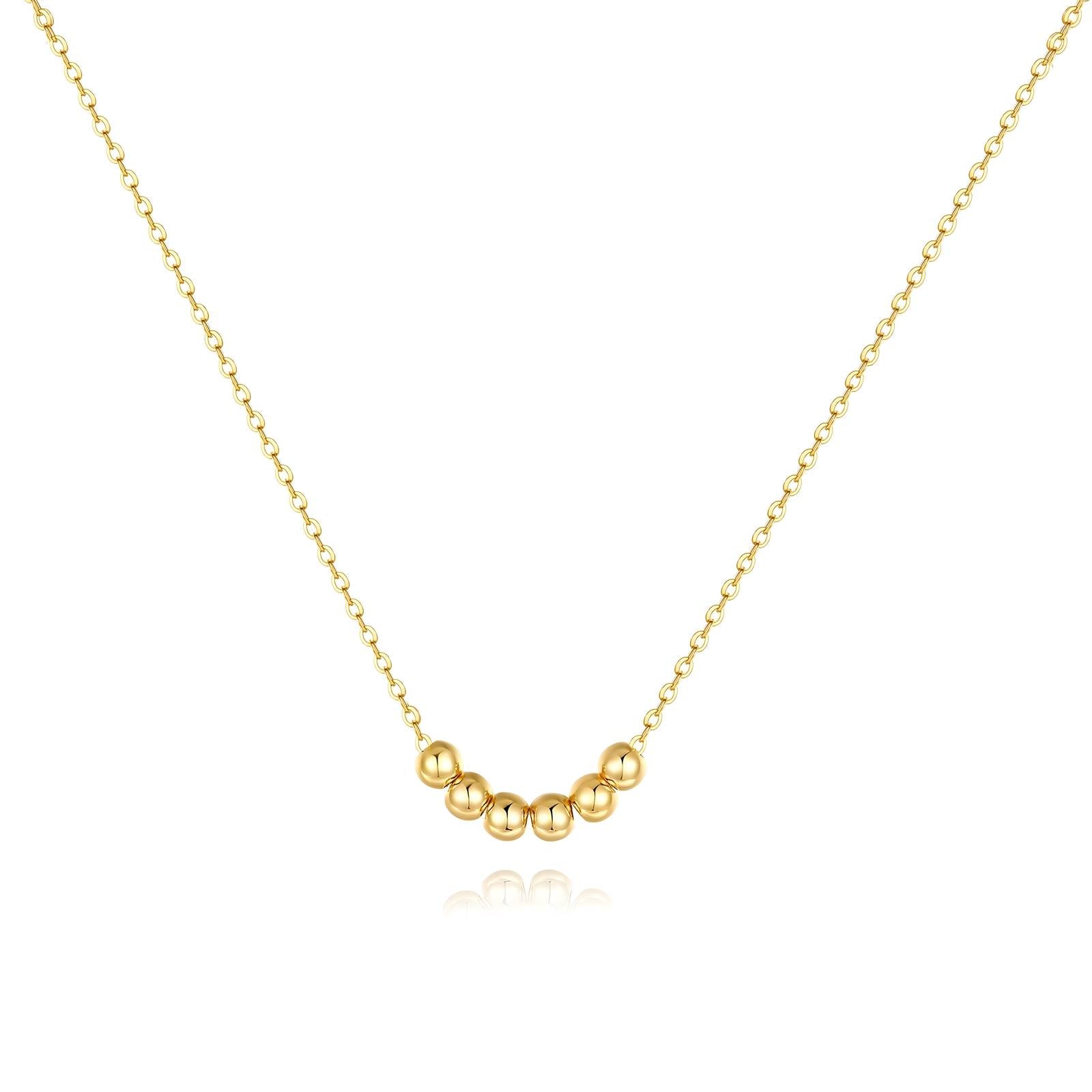 Necklace, 18K Gold Plated Steel