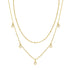Necklace, 18K Gold Plated Steel