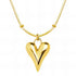 Hearts Necklace, 18K Gold Plated Steel