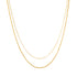 Necklace, 18K Gold Plated Steel