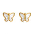 Butterflies Earrings, 18K Gold Plated Steel