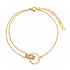 Gold Double Chain Anklet – 18K Gold Plated Steel