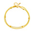 Double-layered snake chain Anklet – 18K Gold Plated Steel