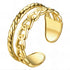 Ring, 18K Gold Plated Steel