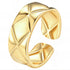 Ring, 18K Gold Plated Steel