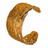Sculpted Hammered Cuff Bracelet – 18K Gold Plated Steel
