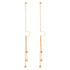 Earrings, 18K Gold Plated Steel