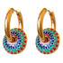 Earrings, 18K Gold Plated Steel