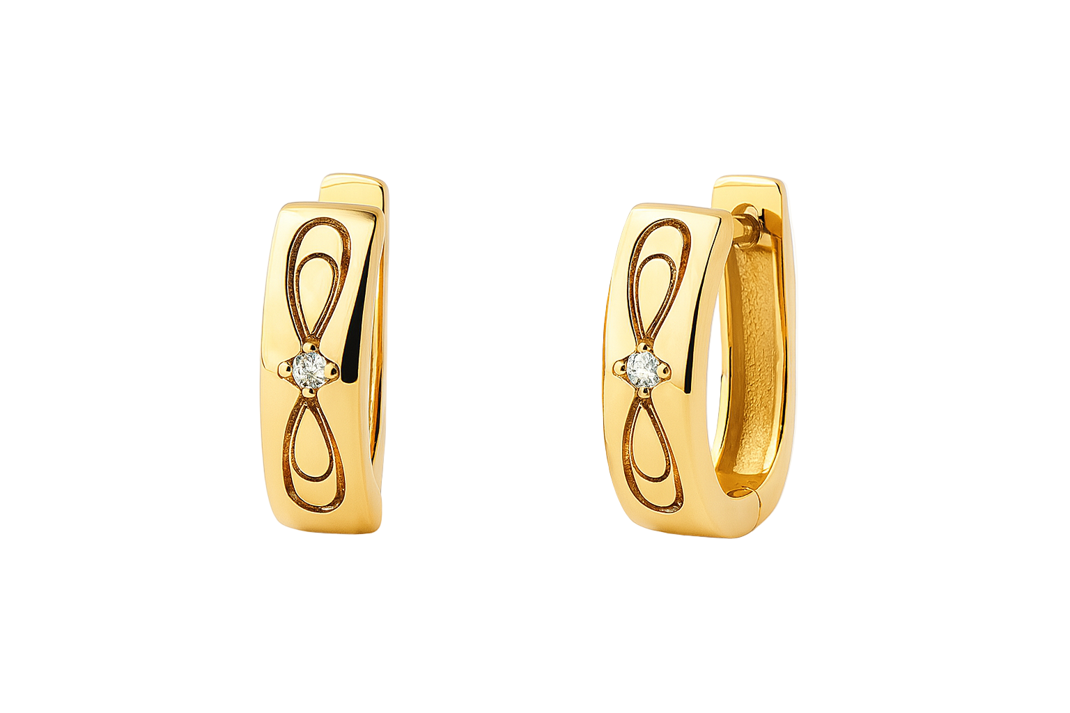 Stainless Steel Round Hoop Earrings