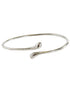 Silver bracelet on a white background