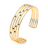 Black Dot Enamel Cuff Bracelet – 18K Gold Plated Stainless Steel