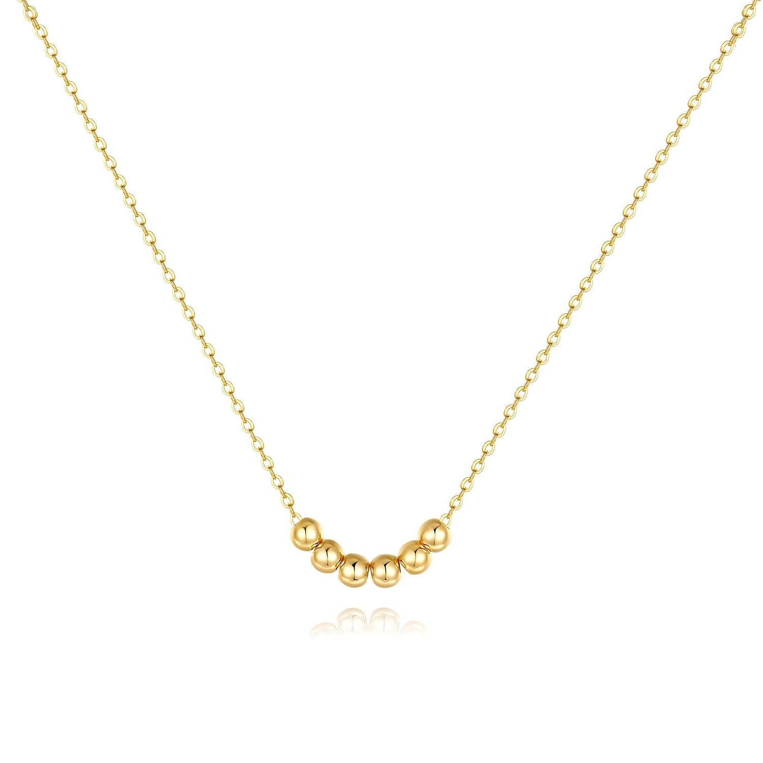 Necklace, 18K Gold Plated Steel
