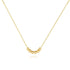 Necklace, 18K Gold Plated Steel