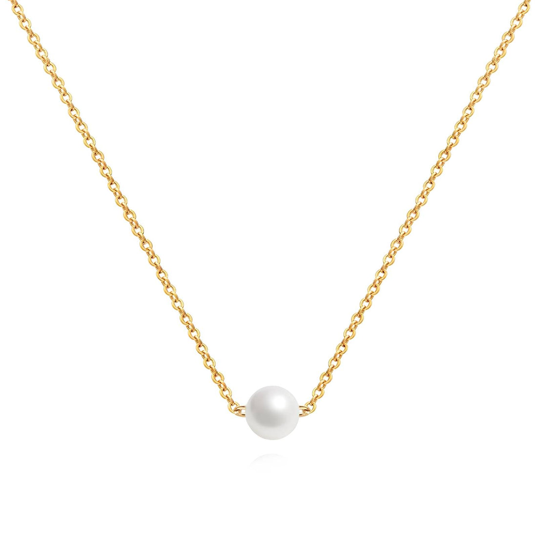 Necklace, 18K Gold Plated Steel