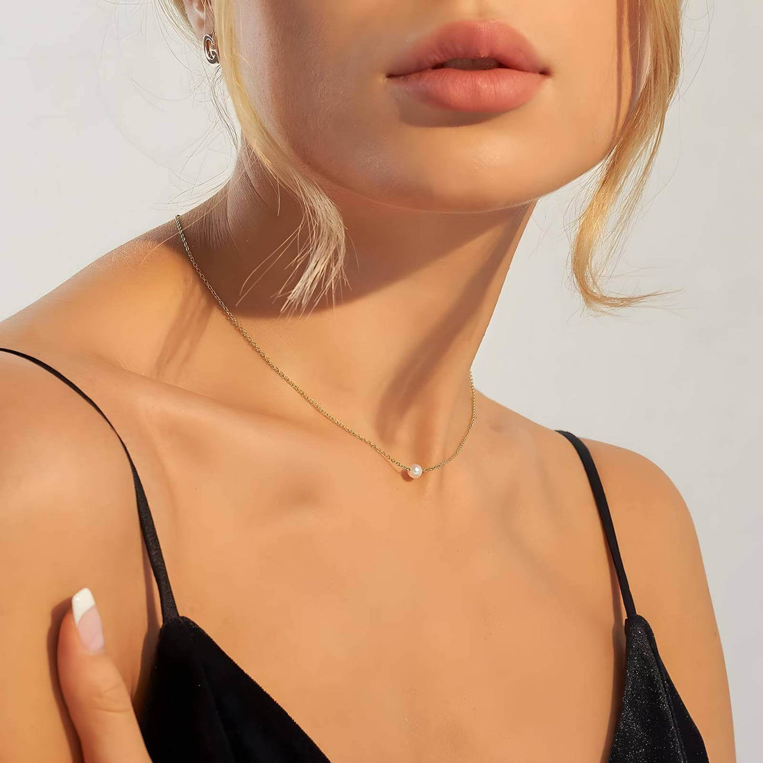 Necklace, 18K Gold Plated Steel