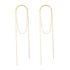 Earrings, 18K Gold Plated Steel