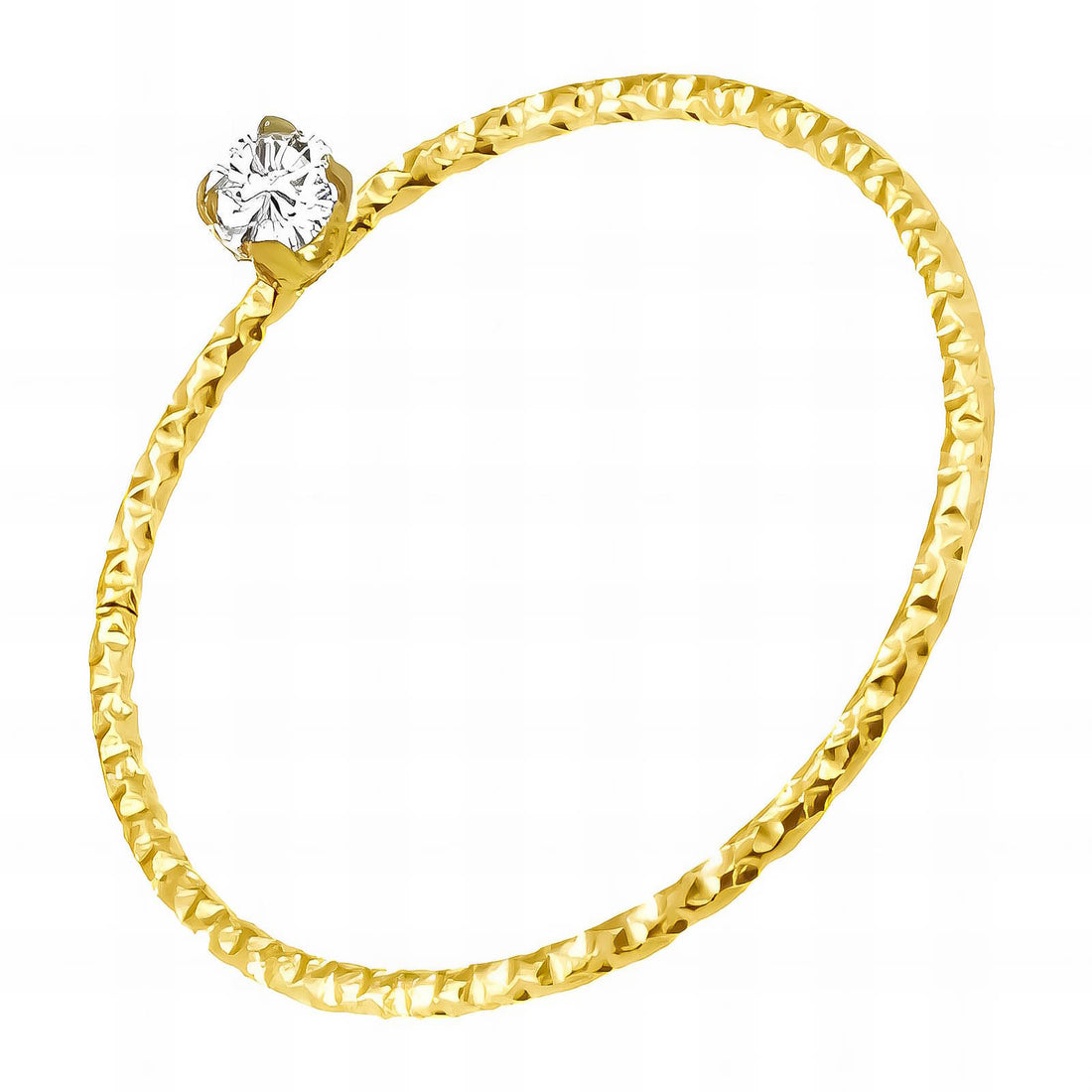 Ring, 18K Gold Plated Steel