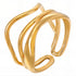 Ring, 18K Gold Plated Steel