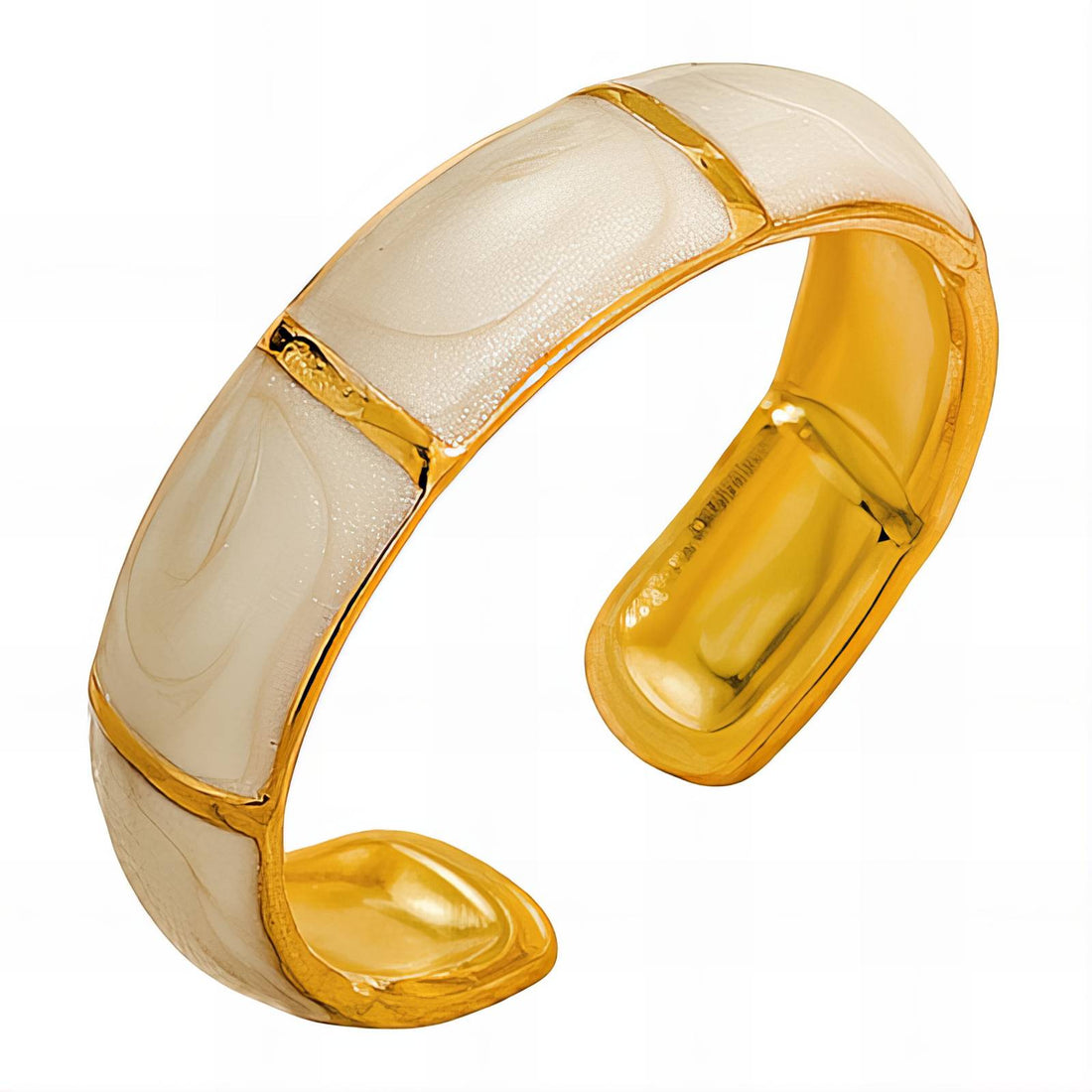 Ring, 18K Gold Plated Steel