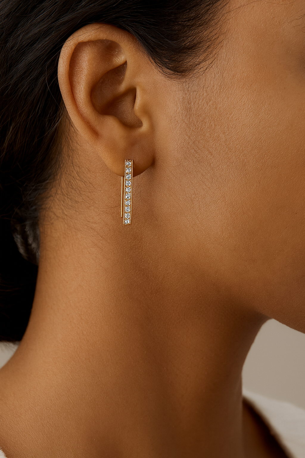 Rectangle Hoops Earring for Women