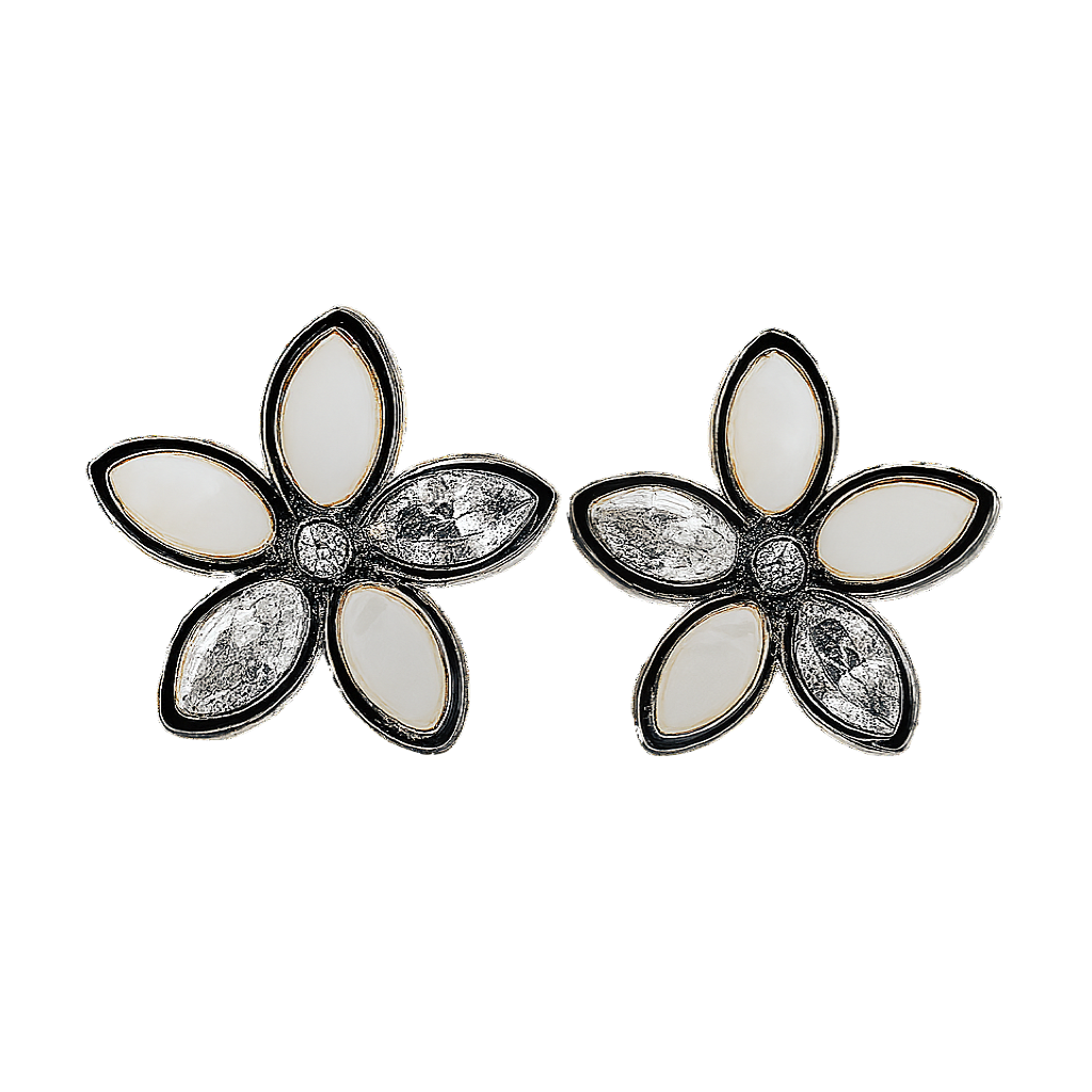 Elegant Flower Diamond Earrings