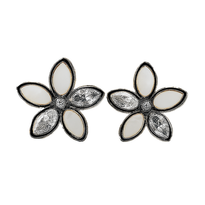 Elegant Flower Diamond Earrings